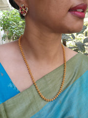 Tussi single line chain-Silver Neckpiece-PL-House of Taamara