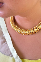 Twisted Gold Necklace-Silver earrings-EZ-House of Taamara