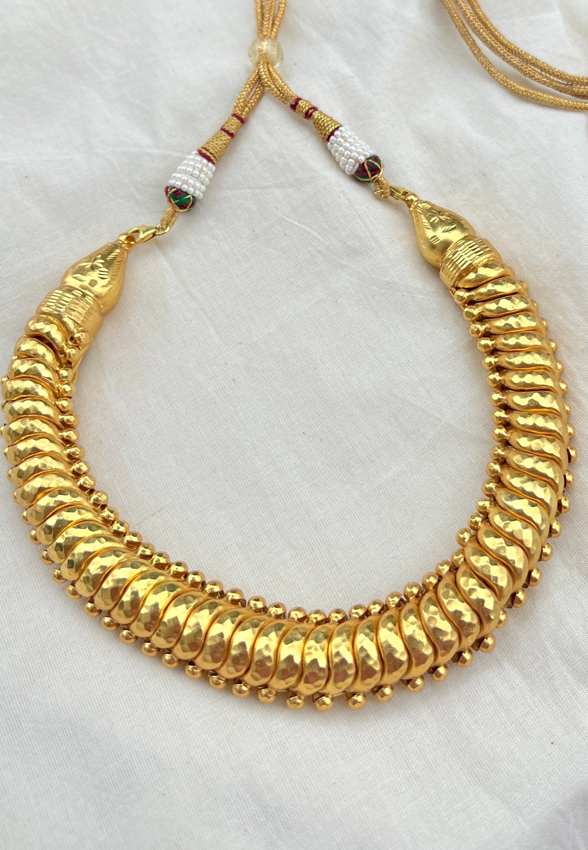 Twisted Gold Necklace-Silver earrings-EZ-House of Taamara