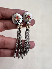 Two tone hangings-Earrings-CI-House of Taamara