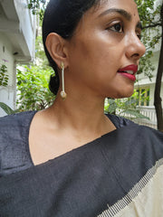 Two tone kundan stick earrings-Earrings-CI-House of Taamara