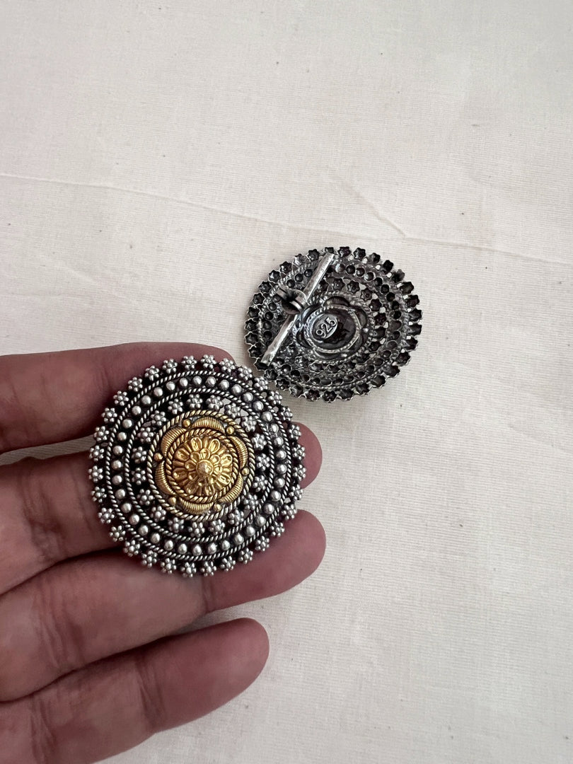 Two tone studs-Earrings-CI-House of Taamara