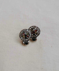 Zircon and navrathana studs-Earrings-CI-House of Taamara