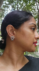 Zircon and navrathana studs-Earrings-CI-House of Taamara
