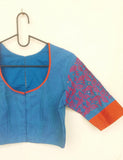 Cotton hand embroidered blouse-Blouse-House of Taamara-House of Taamara