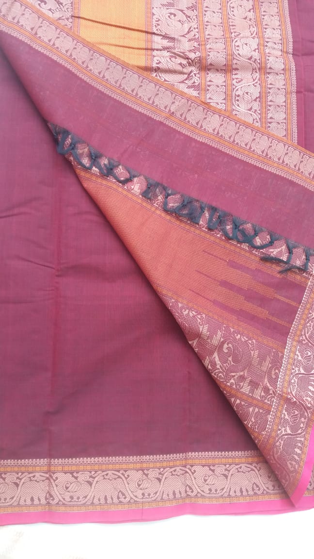 Kanchi Cotton Saree-Saree-House of Taamara-House of Taamara