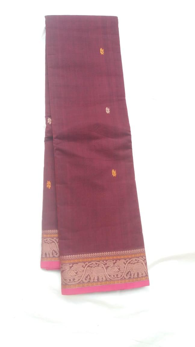 Kanchi Cotton Saree-Saree-House of Taamara-House of Taamara